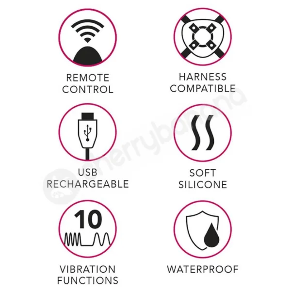 Uprize Black Remote Control Erecting 8" Vibrating Dildo