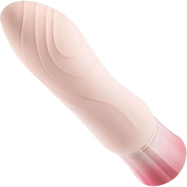 Oh My Gem Elegant Rechargeable Waterproof Silicone Warming Vibrator By Blush - Morganite Pink