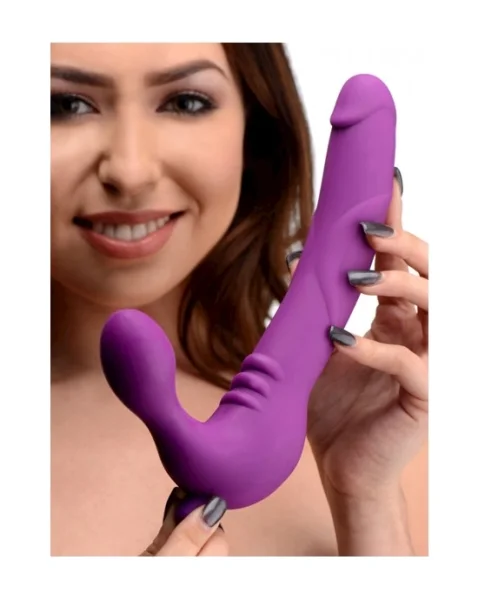 Royal Revolver Strapless Dildo - Purple - 9.7 Inch