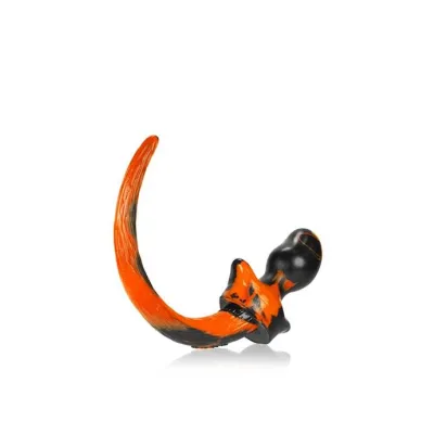 Puppy Tail Buttplug 4 25 Inch Orange black Medium