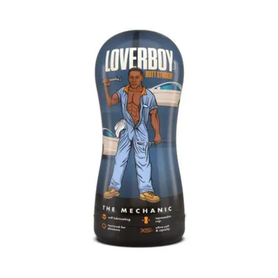 Anal Masturbators Loverboy The Mechanic Self lubricating Anal Stroker Brown