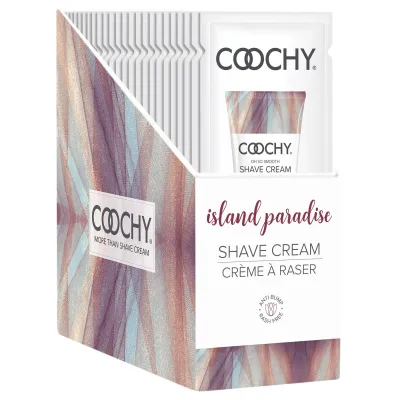 Coochy Shave Cream Island Paradise 15 ml Foils 24 Count Display