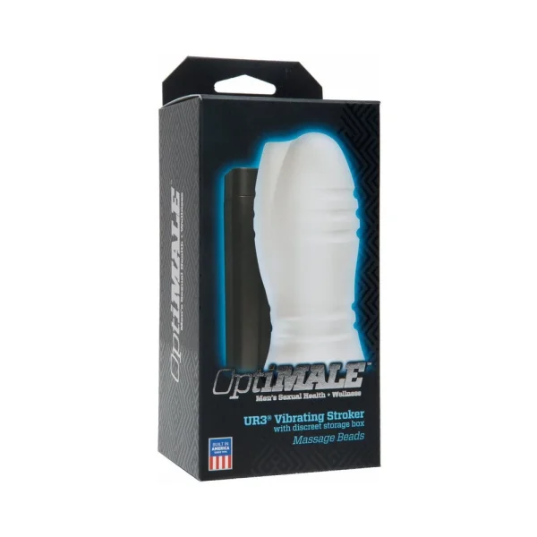 Optimale Vibrating Stroker - Massage Beads - Frost