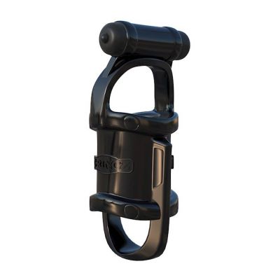 Fantasy C ringz Vibrating Cock Pipe With Ball stretcher Black