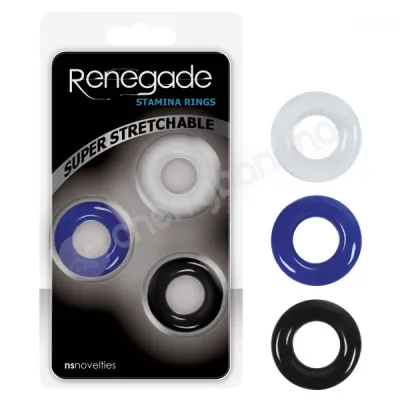 Renegade Stamina Cock Rings 3 Pack