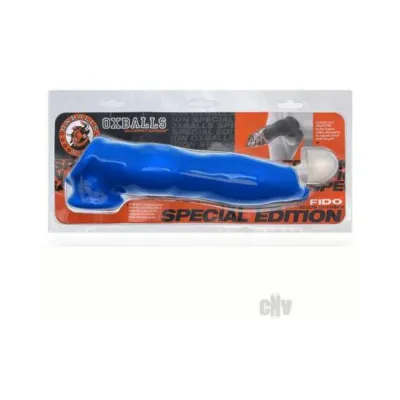 Fido Thick Blubbery Beast shaped Cocksheath With Bullet Insert Flextpr Teal