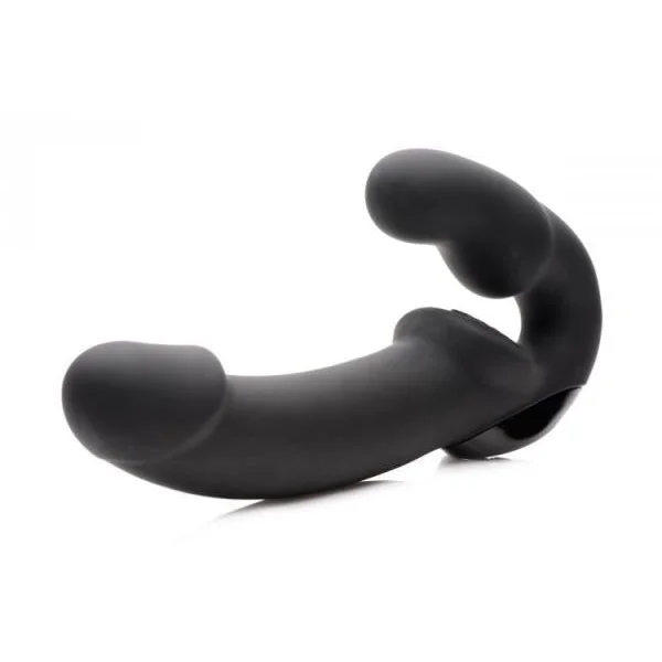 Urge Silicone Strapless Strap-on With Remote - Black