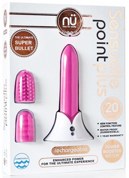NU Sensuelle Point Plus - 20 Function Bullet (Pink)
