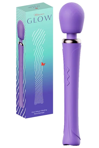 Wild Secrets Glow - 13.8" Deluxe Vibrating Wand Massager