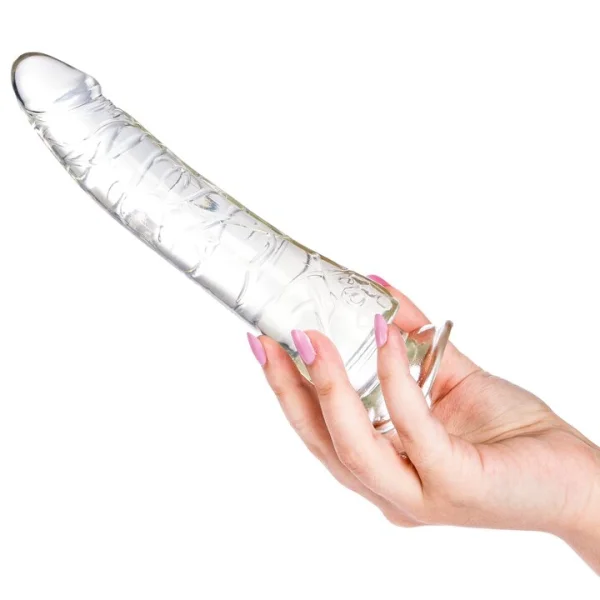 Bondara Crystal Clear Jelly Suction Cup Dildo – 8 Inch