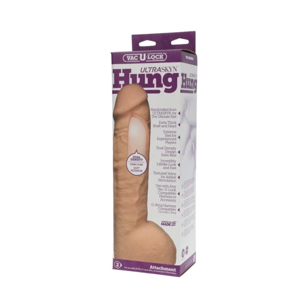 Vac-U-Lock 12 inches Ultraskyn Hung Dong