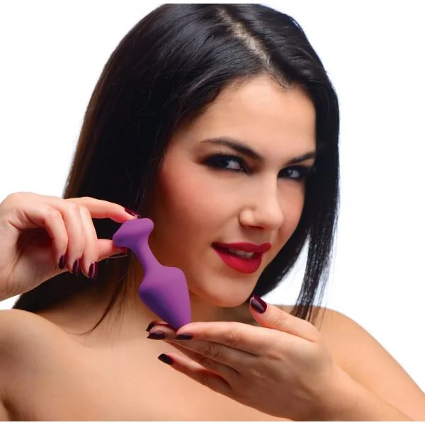 Purple Pleasures 3 Piece Silicone Anal Plugs