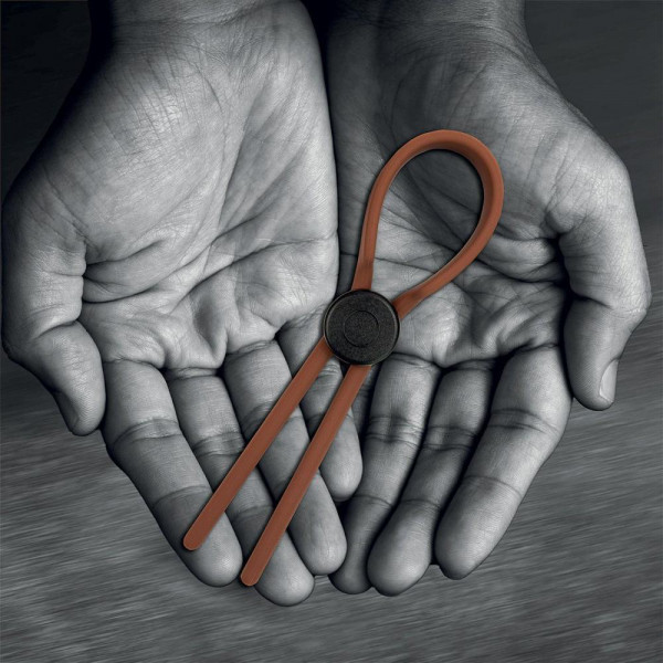 Velv'Or Rooster Ragnar Adjustable Lasso String Cock Ring - BROWN — image 5 of 11