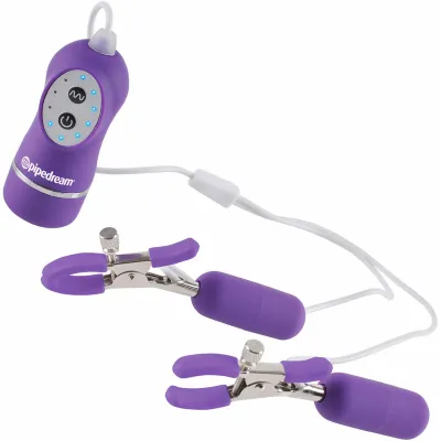 Fetish Fantasy Series 10 Function Vibrating Nipple Clamps