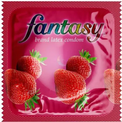 Strawberry Flavored Fantasy Condoms Great for Oral Sex