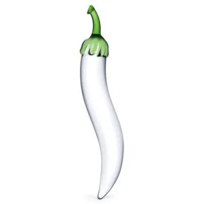 Glas 8 25 inch Chili Pepper Glass Dildo