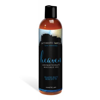 Intimate Earth Aromatherapy Massage Oil Hazelnut Biscotti 120ml