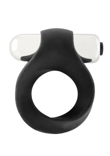 Infinity Single Vibrating Cockring - Black