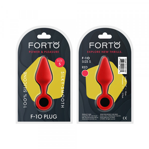 Forto F-10: Silicone Plug W/ Pull Ring Sm