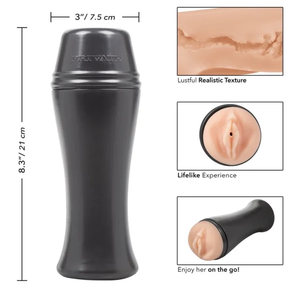 Private Hot Bombshell Vacuum Cup To Go Penis Masturbator By CalExotics