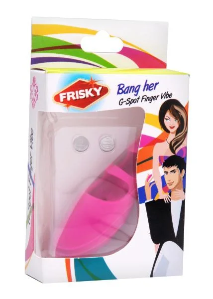 Bang Her Silicone G-Spot Finger Vibe Pink
