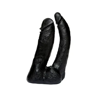 Vac u lock Codeblack 6 Inch Double Penetrator Black 6 Inch