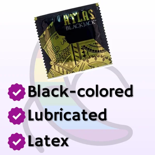 Atlas Blackjack Lubricated Condoms — image 4 of 6