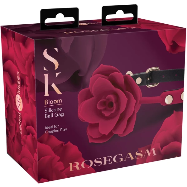 Secret Kisses Rosegasm Bloom Silicone Mouth Gag