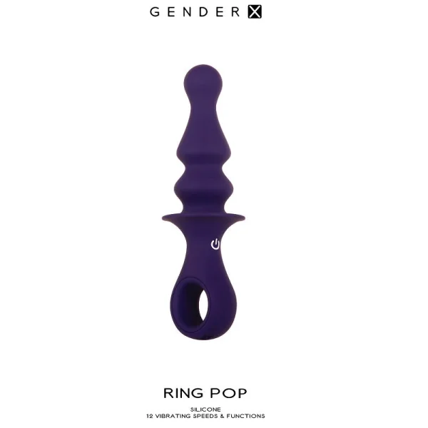 Gender X Ring Pop Vibrating Plug Purple