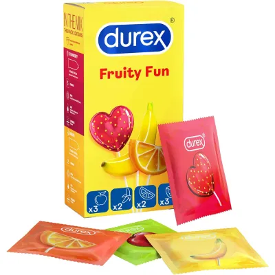 Durex Fruity Fun Flavoured Condoms 10