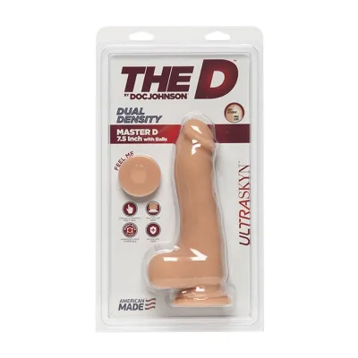 The D Master D Dildo With Balls Flesh 7 5 Inch
