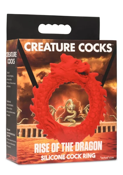 Rise Of The Dragon Silicone Cock Ring By Creature Cocks