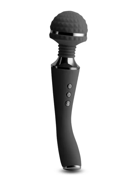 Sugar Pop Bliss Silicone Rechargeable Wand Style Vibrator - Black