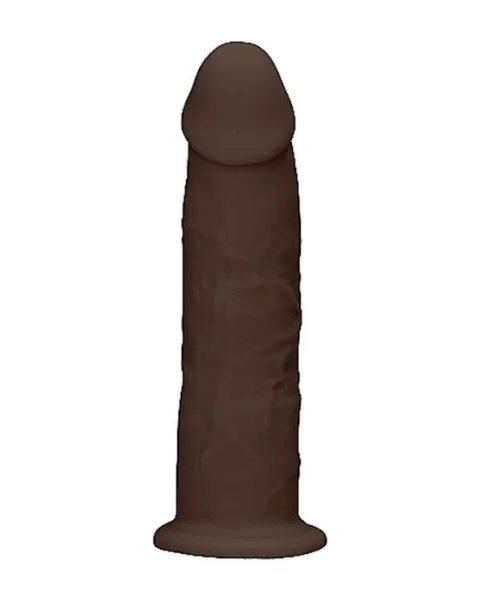 Silicone Suction Cup Dildo - Brown - 7.5 Inch