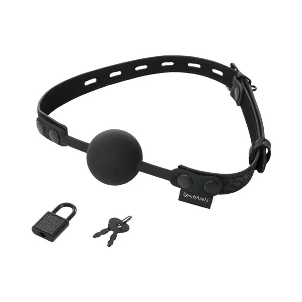 Sincerely, Ss Locking Lace Silicone Ball Gag — image 5 of 6