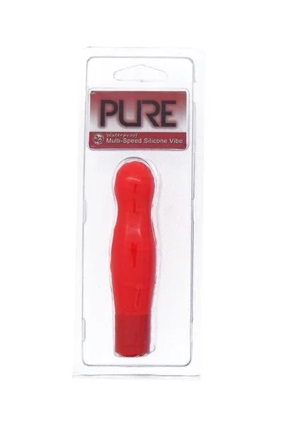 Pure Carress Multi Speed Silicone Vibe Waterproof Coral 4.25 Inch — image 5 of 6