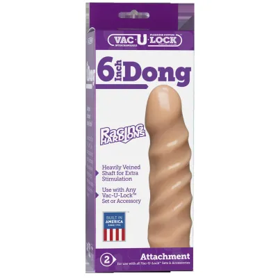 Vac U Lock Raging Hard Ons 6 Inch Dong White