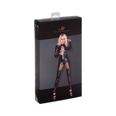 Powerwetlook Overall With Tulle Inserts And 3 way Zipper Small