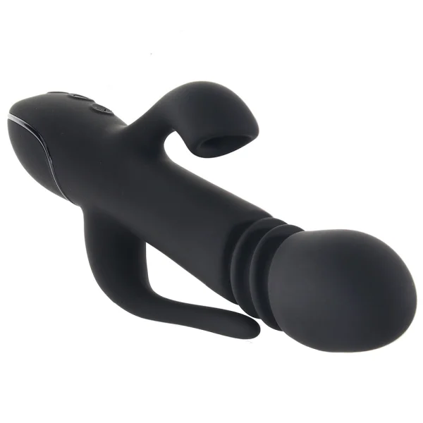 III Triple Euphoria Silicone Triple Stimulation Thrusting Vibrator With Clitoral Suction By CalExotics