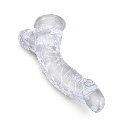 King Cock Clear Dildo With Balls 7 5 Inch 7 5 Inch