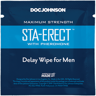 Sta Erect Delay Wipes for Men 10 Pack