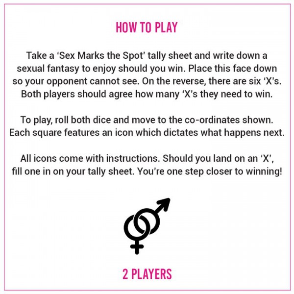 Sex Marks the Spot Board Game