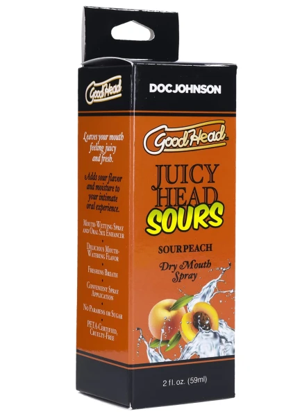 GoodHead Juicy Head Sours Dry Mouth Spray 2 oz By Doc Johnson - Sour Watermelon