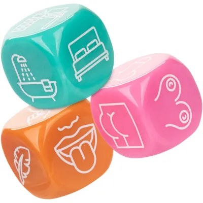 Naughty Bits Roll With It Icon Based Sex Dice Game By CalExotics