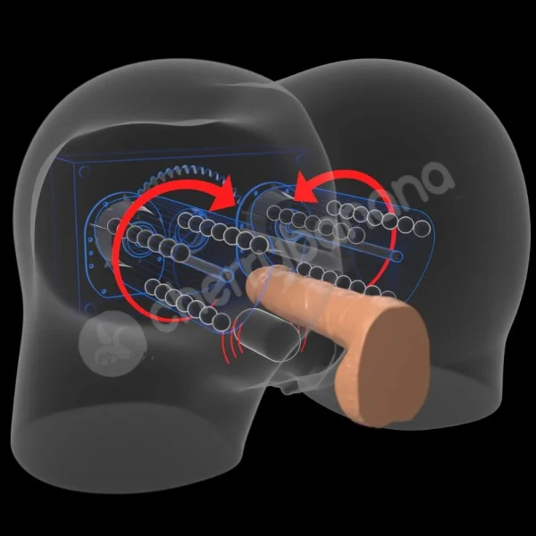 PDX Elite Milk Me Silly Mega Masturbator With Dual Gyrating Motors