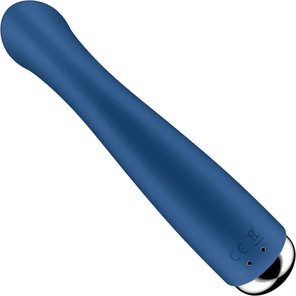 Satisfyer Spinning G-Spot 1 Rechargeable Waterproof Silicone G-Spot Vibrator - Blue