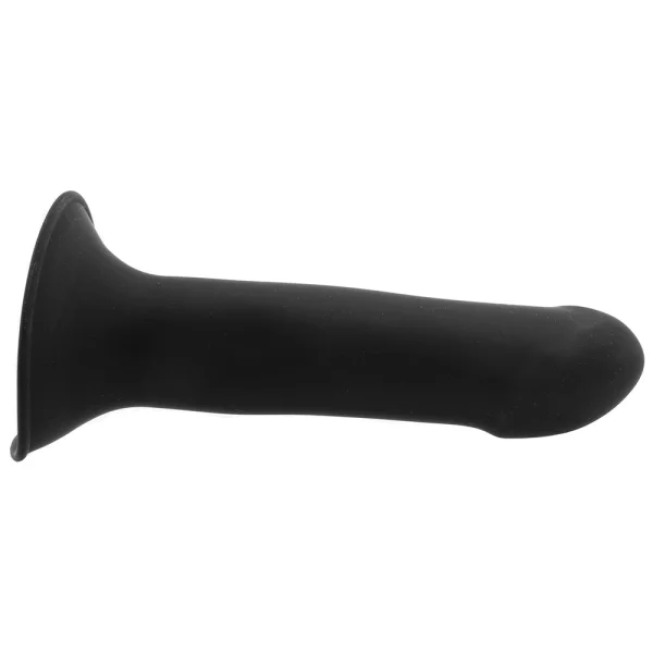 Squeeze-It Squeezable Phallic 6.75" Suction Cup Dildo - Black