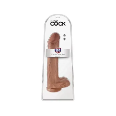 King Cock 13 Cock With Balls Tan