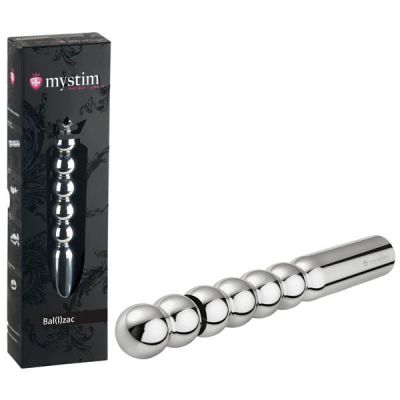 Mystim Bal l zac Aluminium 25 cm Dong with E Stim