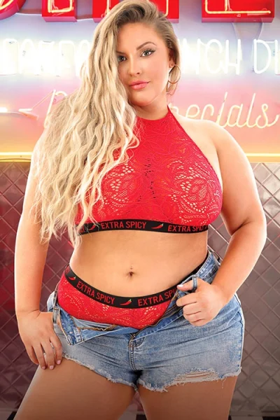 Fantasy Lingerie Extra Spicy Halter Crop Top with Cheeky Panty